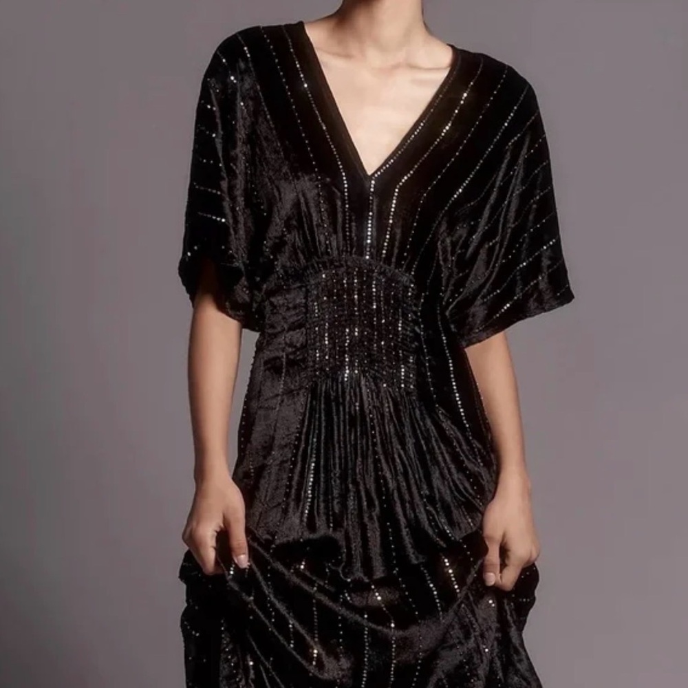The Tatiana Kaftan, Anthropologie-Velvet